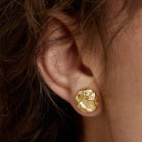 Halo Earrings Small Gold | Annie Mo's C