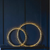 Halo Warm White LED Wreath 45cm Battery Operated