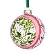 Hand Painted Holly and Ivy Bauble 8cm | Annie Mo's