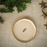 Hand Painted Snack Plate - Pine | Annie Mo's