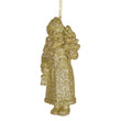 Hanging Decor Gold Santa 13cm | Annie Mo's
