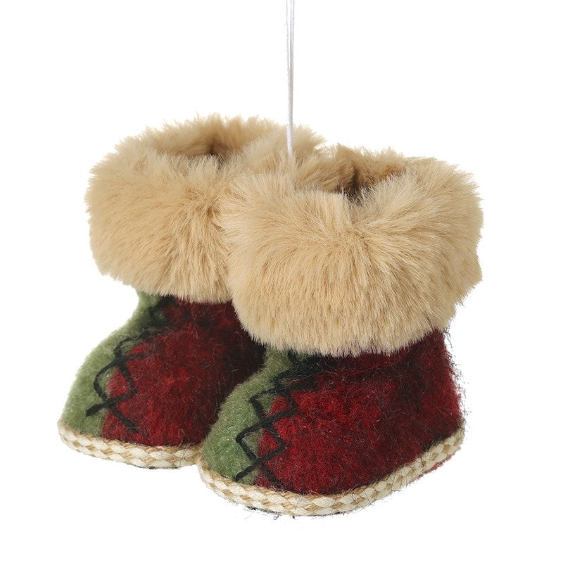 Hanging Fluffy Boots 9cm | Annie Mo's
