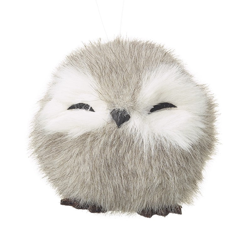 Hanging Grey Sleepy Owl 7cm | Annie Mo's