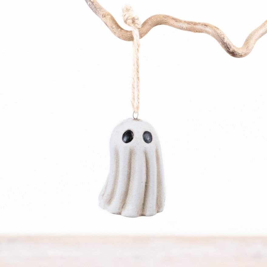 Hanging Happy Ghost 6cm | Annie Mo's