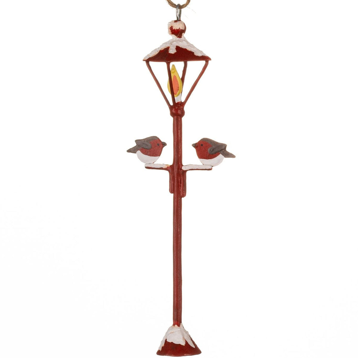 Hanging Metal Red Lamp Post 12cm | Annie Mo's