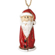 Hanging Slim Ceramic Santa 7cm