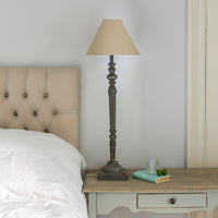 Helga Midi Lamp Antique Dark Grey With Shade 91cm | Annie Mo's