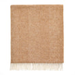 Herringbone Pure Wool Throw - Camel
