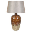 Hickory Glaze Table Lamp with Shade 78cm | Annie Mo's