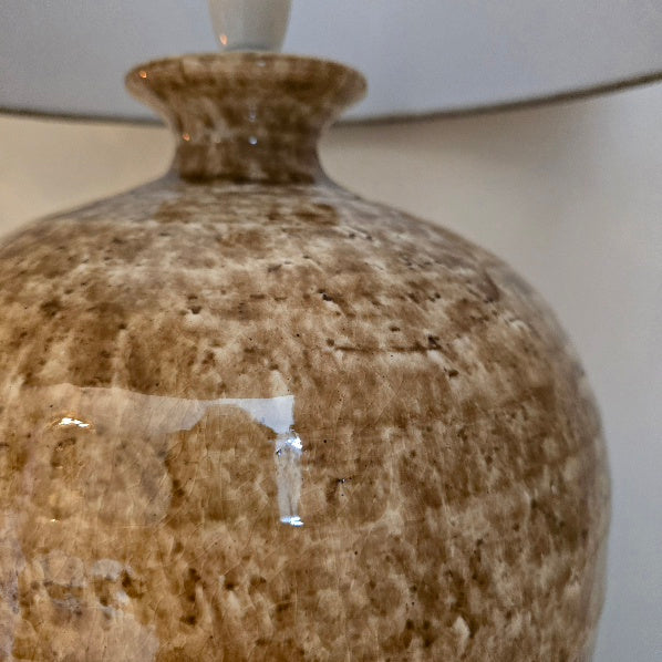 Hickory Glaze Table Lamp with Shade 2