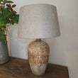 Hickory Glaze Table Lamp with Shade 5