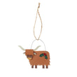 Highland Cow with Holly 9cm | Annie Mo's