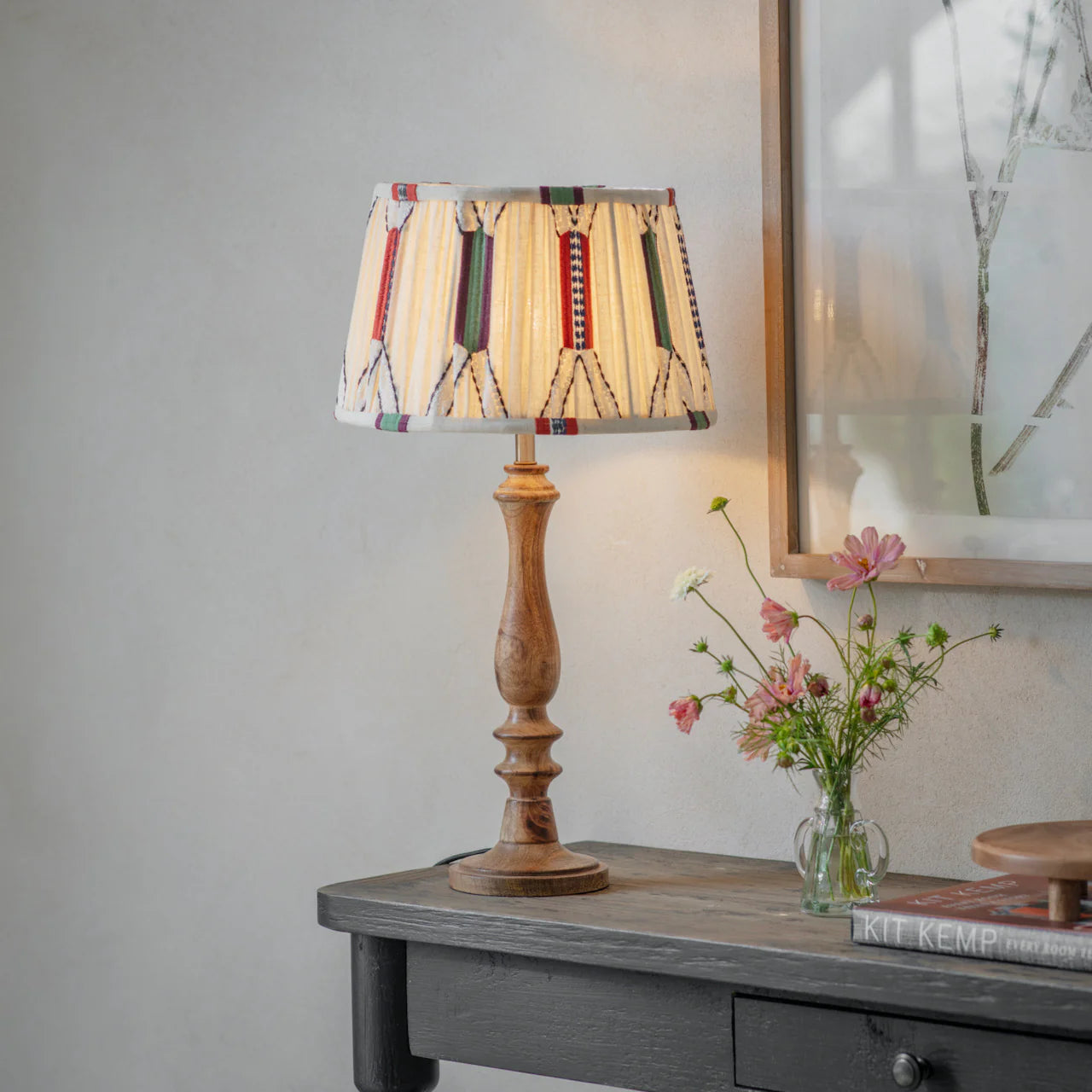Clements Patterned Shade Table Lamp 56cm | Annie Mo's