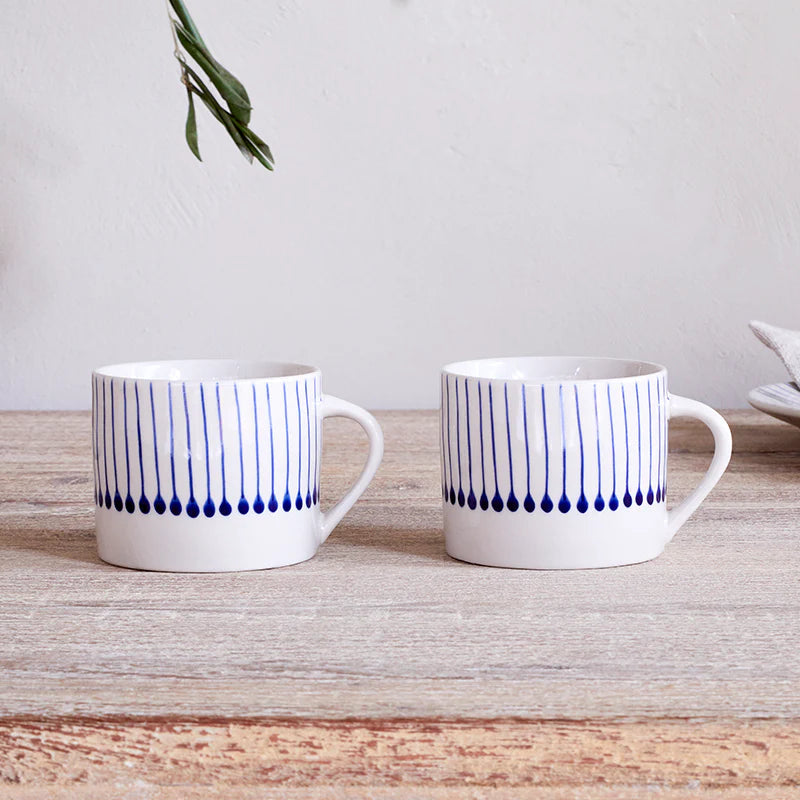 Iba Mug - Indigo - Small (Set of 2) | Annie Mo's