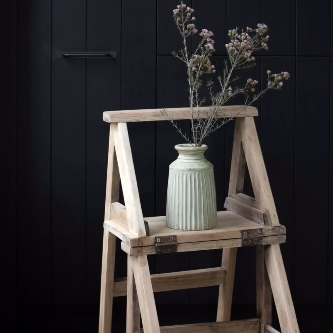 Rena Terracotta Vase - Green 20cm