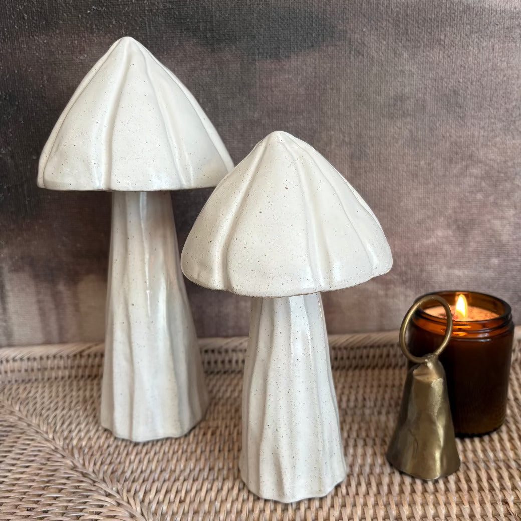 Speckle White Mushroom - Size Choice