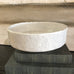 Pale Grey Hammered Footed Bowl 30cm