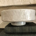 Pale Grey Hammered Footed Bowl 30cm