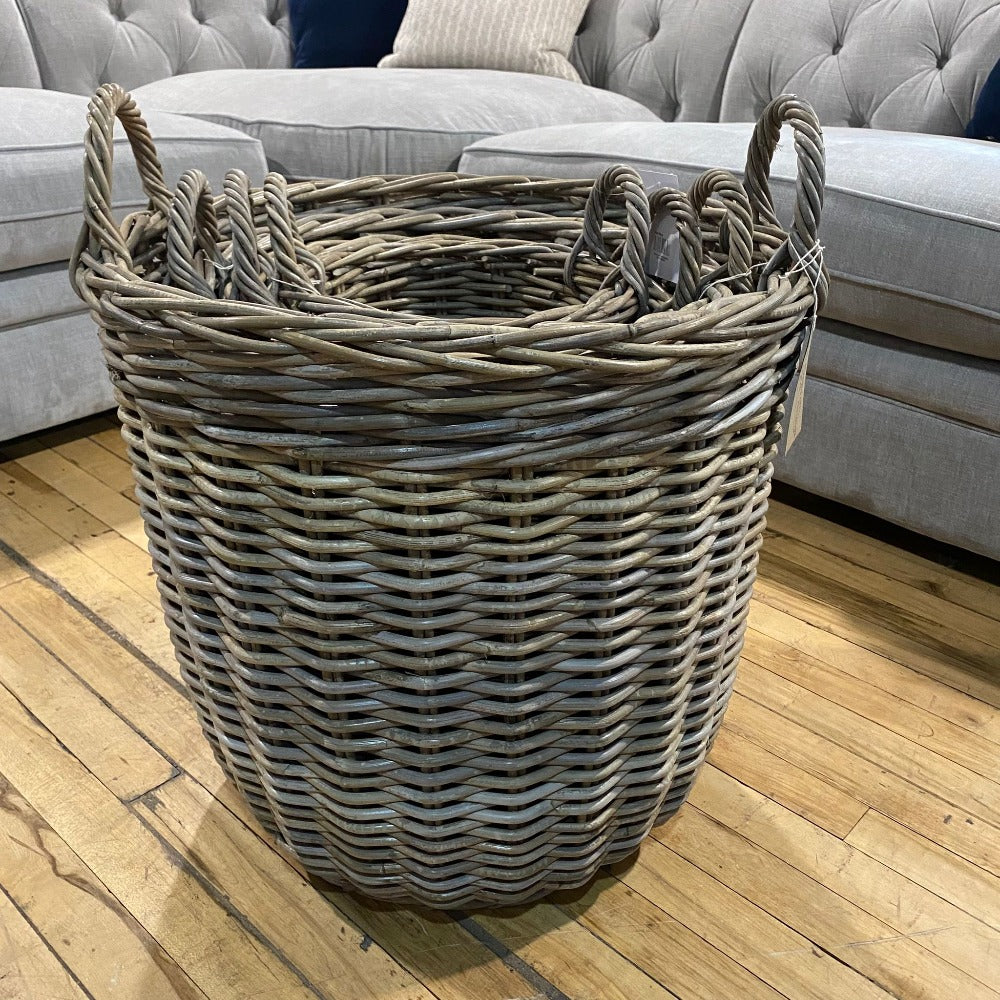 Round Baskets with Ear Handles - Size Choice-B