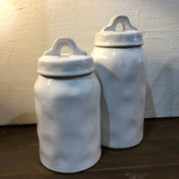 White Ceramic Jar 24cm | Annie Mo's