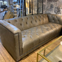 Vagabond Grand Buttoned Sofa - Leather - Clearance