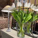 Set of Three Long Stem White Faux Tulips 65cm