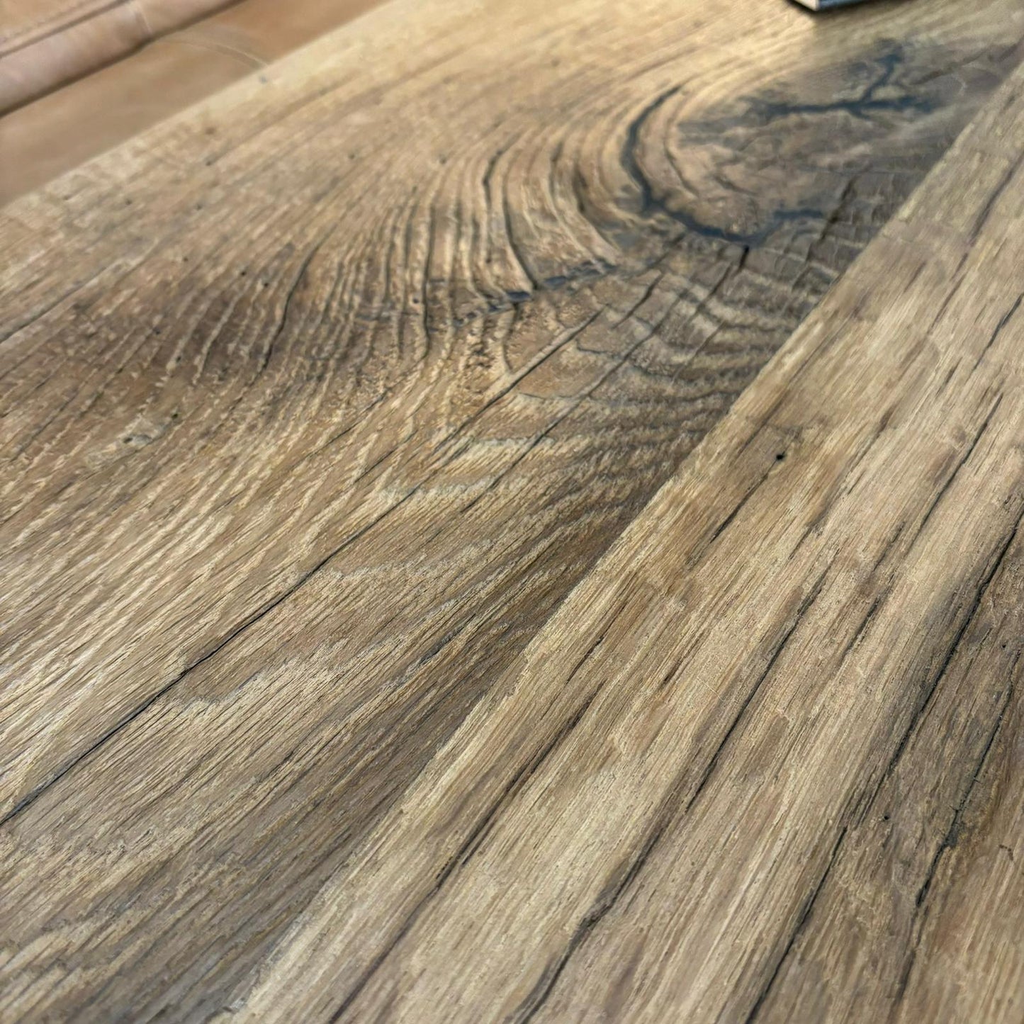 Chunky Rustic Reclaimed Oak Console 160cm