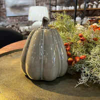 Ceramic Glazed Pumpkin 15cm