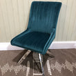 Chloe Dining Chair - Teal Velvet - CLEARANCE | Annie Mo's