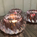 Pink Glass Tea Light Candle Holder 12cm