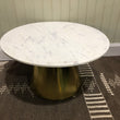 Luna Marble Coffee Table 80cm Diameter - CLEARANCE | Annie Mo