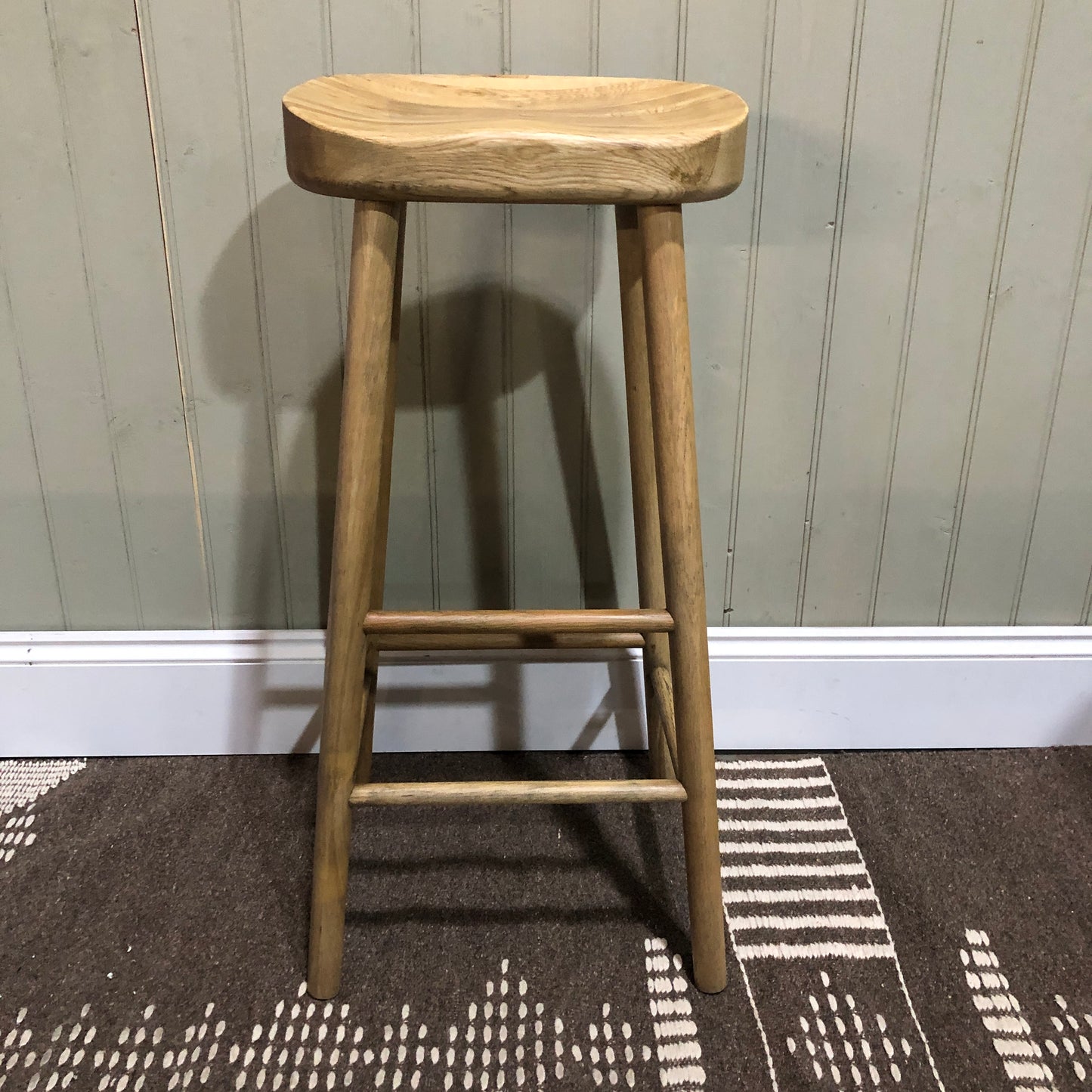 Weathered Farmhouse Stool - CLEARANCE | Annie Mo's