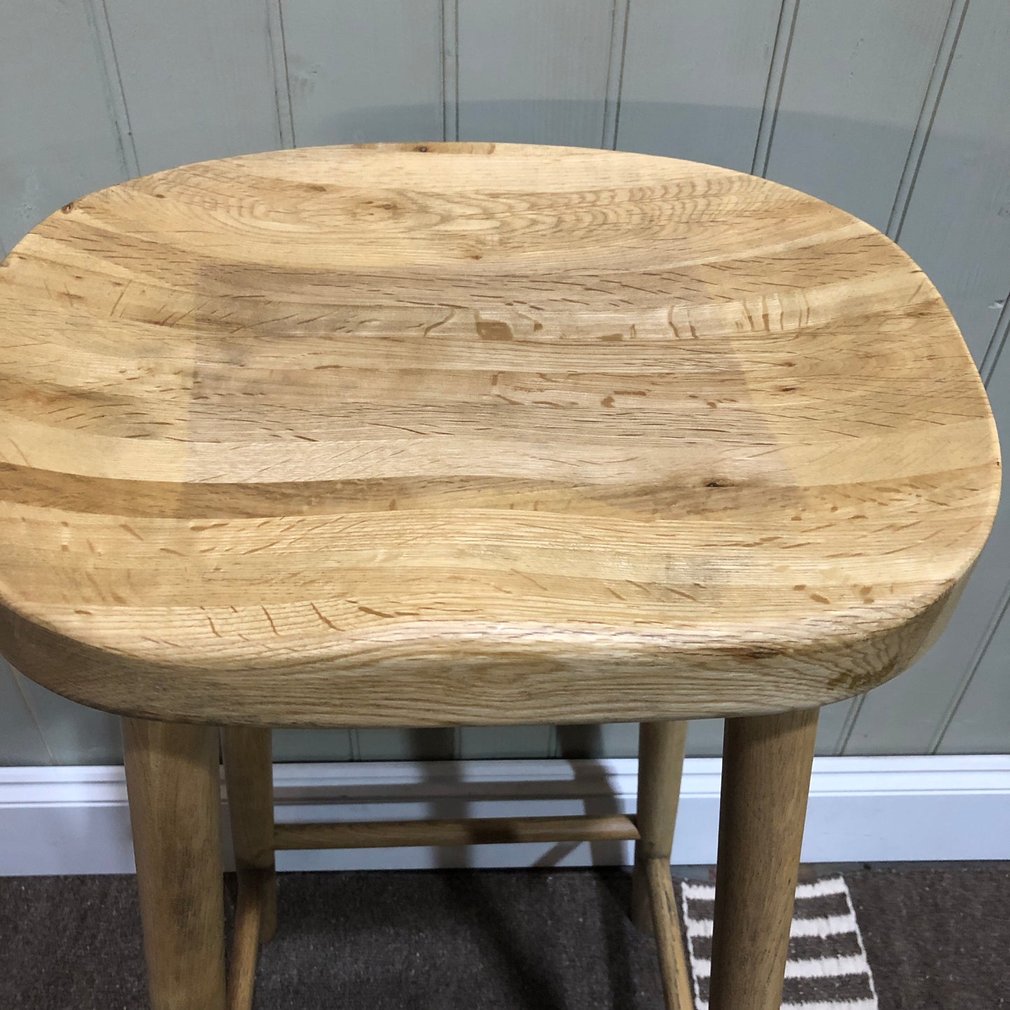 Weathered Farmhouse Stool - CLEARANCE
