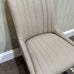 Chloe Dining Chair - Taupe Leather - CLEARANCE