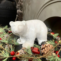 Arctic Glazed Ceramic Polar Bear 13cm | Annie Mo's