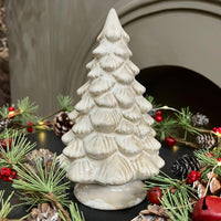 Beige Mottle Ceramic Tree Decoration - Size Choice