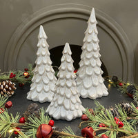 Glazed Ceramic Layered Christmas Tree - Size Choice