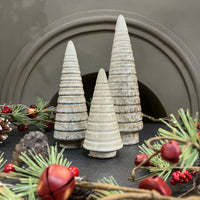 Beige Mottle Ceramic Tree Decoration - Size Choice
