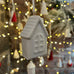 White Ceramic Hanging House Decoration 7.2cm Style Three