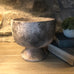 Small Distressed Footed Planter 23cm