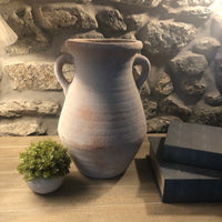 Distressed Terracotta Vase with Handles 37cm