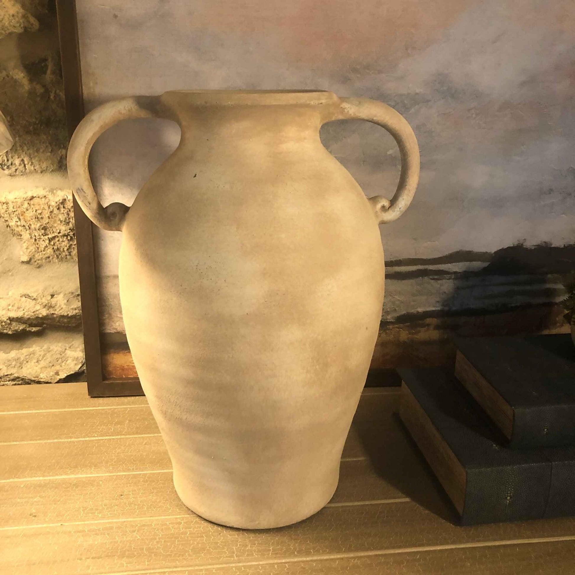 Large Terracotta Amphora Vase 