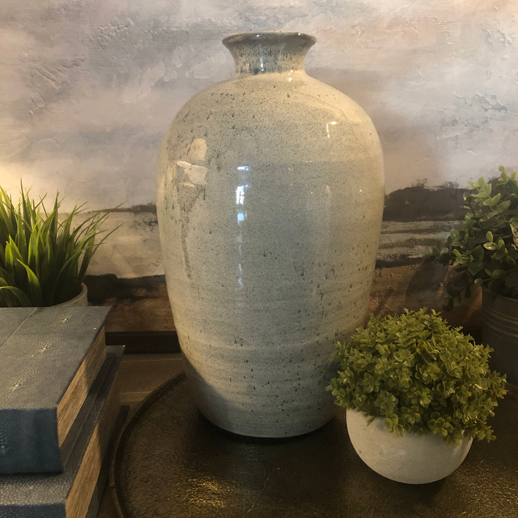 Large Glazed Vase 35cm