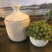 Large Taupe Jar 20cm