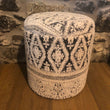 Patterned Occasional Storage Stool -F