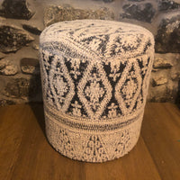Patterned Occasional Storage Stool 45cm