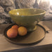 Citrine Green Glazed Terracotta Bowl 37cm