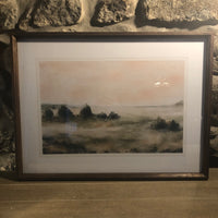 Set of Two Framed Shore Line Wall Prints 70cm