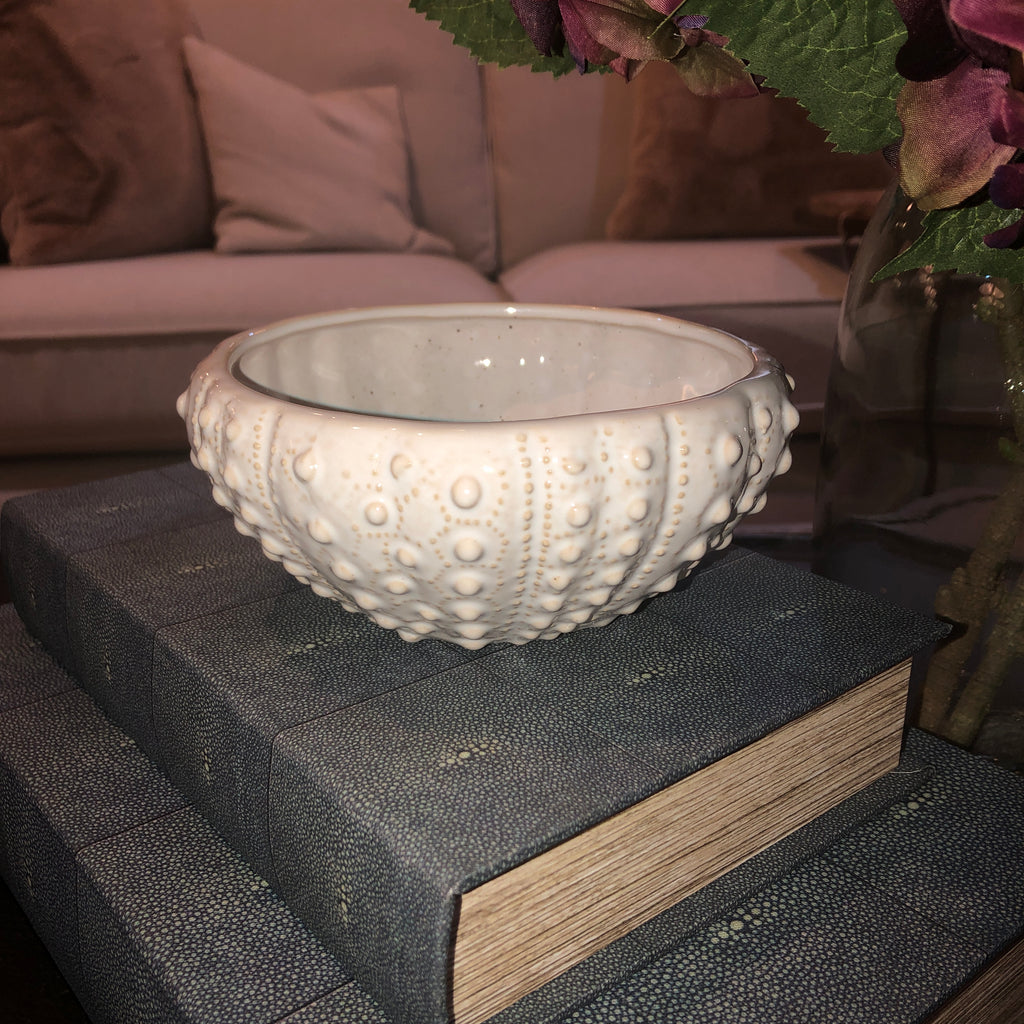 Small White Urchin Bowl 16cm