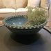 Mediterranean Reactive Glaze Ceramic Bowl Blue Green 37cm